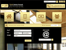 Tablet Screenshot of gold-immo-invest.com